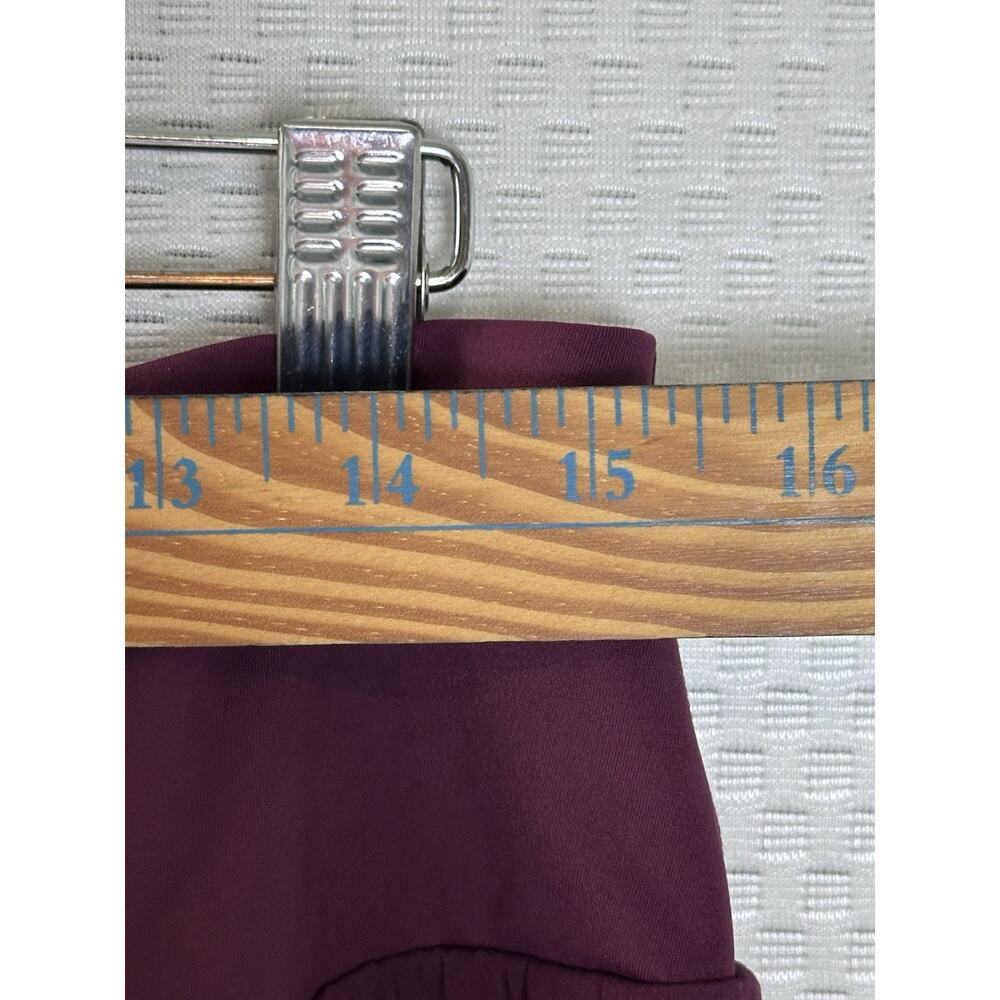 Halara Breezeful Skirt Shorts Maroon High Waisted Quick Dry Maxi Large - Picture 9 of 9
